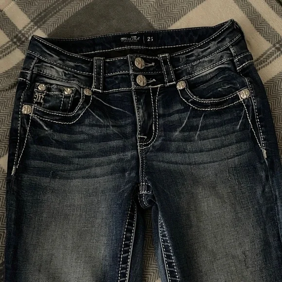 Miss Me Women's Dark Blue Boot Cut Jeans - Picture 3 of 4